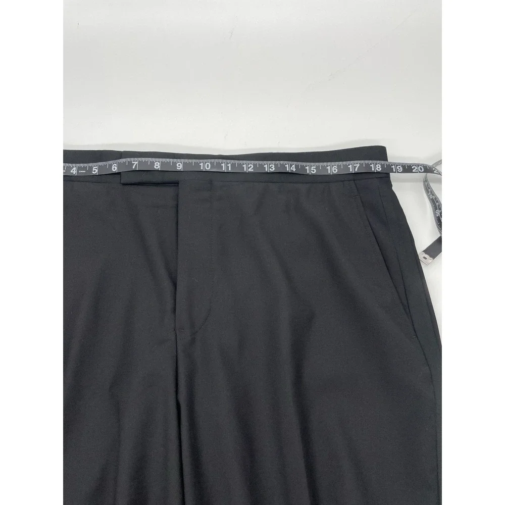 Brooks Brothers 1818 Madison Men's Dress Pants Wool Black 38x28 Tuxedo Party